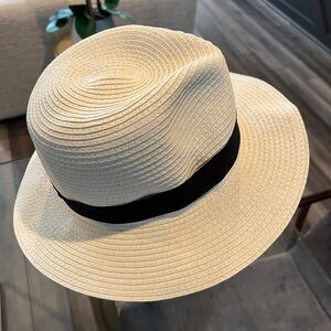 Madewell Women's Packable Fedora Hat Natural